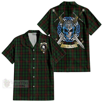 Tennant Tartan Hawaiian Shirt with Family Crest Celtic Skull Style Kid - Tartan Vibes Clothing