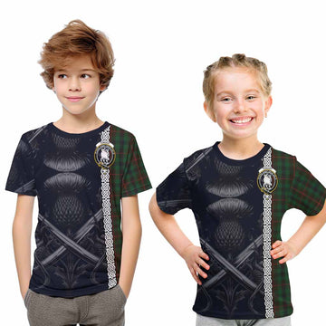 Tennant Tartan Kid T-Shirt with Family Crest Cross Sword Thistle Celtic Vibes Youth XL Size14 - Tartan Vibes Clothing