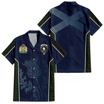 Tennant Tartan Hawaiian Shirt with Family Crest and Scottish Thistle Vibes Sport Style Kid - Tartan Vibes Clothing