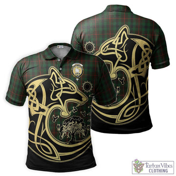 Tennant Tartan Polo Shirt with Family Crest Celtic Wolf Style Kid - Tartan Vibes Clothing