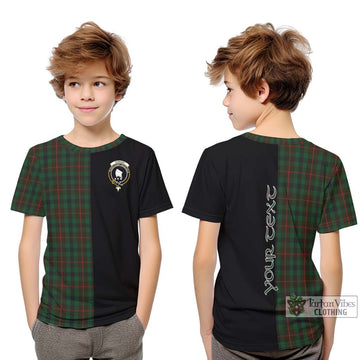 Tennant Tartan Kid T-Shirt with Family Crest and Half Of Me Style Youth XL Size14 - Tartan Vibes Clothing