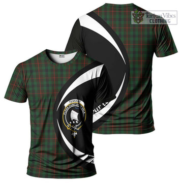 Tennant Tartan T-Shirt with Family Crest Circle Style Kid's Shirt - Tartan Vibes Clothing