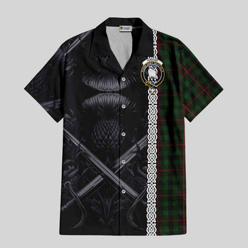 Tennant Tartan Hawaiian Shirt with Family Crest Cross Sword Thistle Celtic Vibes Kid - Tartan Vibes Clothing