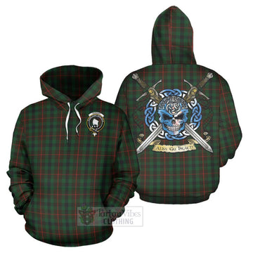 Tennant Tartan Hoodie with Family Crest Celtic Skull Style Zip Hoodie - Tartan Vibes Clothing