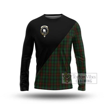 Tennant Tartan Long Sleeve T-Shirt with Family Crest and Military Logo Style Unisex - Tartan Vibes Clothing