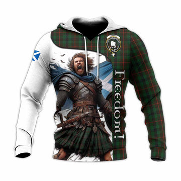 Tennant Crest Tartan Knitted Hoodie Inspired by the Freedom of Scottish Warrior Unisex Knitted Pullover Hoodie - Tartan Vibes Clothing