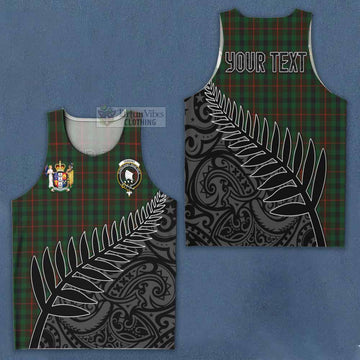 Tennant Crest Tartan Men's Tank Top with New Zealand Silver Fern Half Style Men - Tartan Vibes Clothing