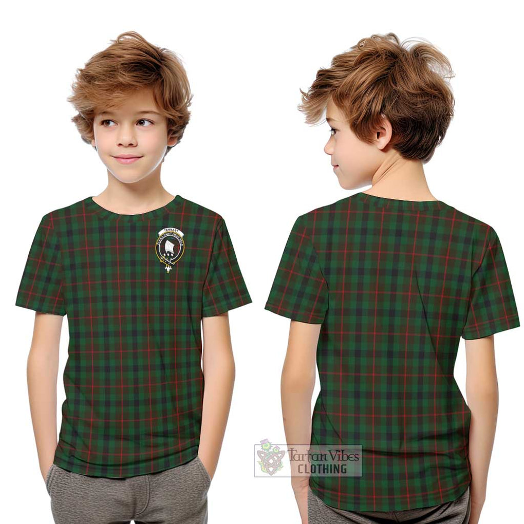 Tennant Tartan Kid T-Shirt with Family Crest Youth XL Size14 - Tartan Vibes Clothing
