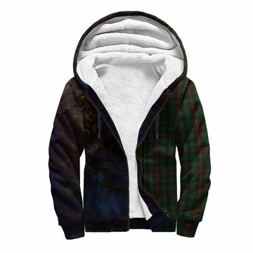 Tennant Tartan Family Crest Sherpa Hoodie Alba Gu Brath Be Brave Lion Ancient Style Unisex S - Tartan Vibes Clothing