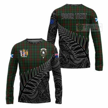 Tennant Crest Tartan Long Sleeve T-Shirt with New Zealand Silver Fern Half Style Unisex - Tartan Vibes Clothing