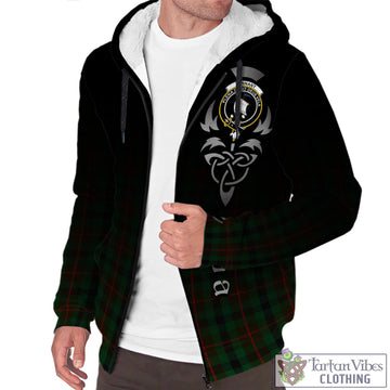 Tennant Tartan Sherpa Hoodie Featuring Alba Gu Brath Family Crest Celtic Inspired Unisex - Tartan Vibes Clothing