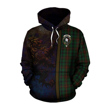 Tennant Tartan Family Crest Cotton Hoodie Alba Gu Brath Be Brave Lion Ancient Style Pullover Hoodie XS - Tartan Vibes Clothing