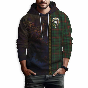 Tennant Tartan Family Crest Hoodie Alba Gu Brath Be Brave Lion Ancient Style Pullover Hoodie - Tartan Vibes Clothing