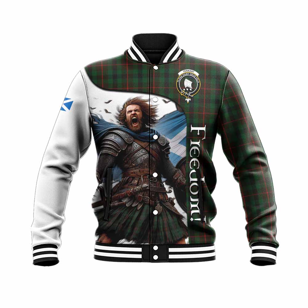 Tennant Crest Tartan Baseball Jacket Inspired by the Freedom of Scottish Warrior Unisex - Tartan Vibes Clothing