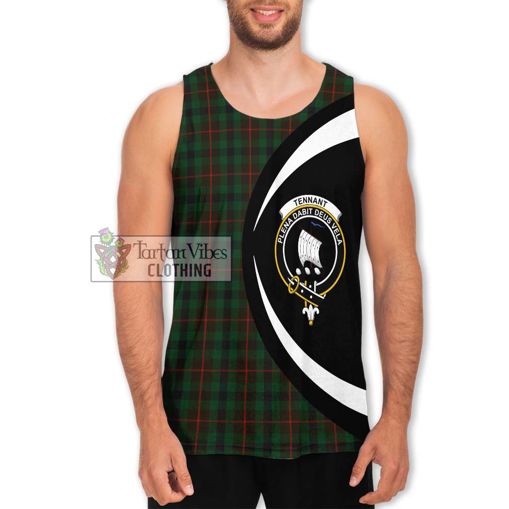 Tennant Tartan Men's Tank Top with Family Crest Circle Style Men - Tartan Vibes Clothing