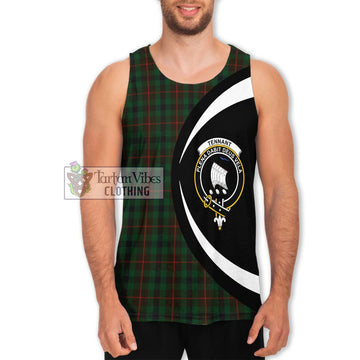 Tennant Tartan Men's Tank Top with Family Crest Circle Style Men - Tartan Vibes Clothing