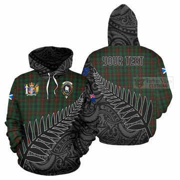 Tennant Crest Tartan Hoodie with New Zealand Silver Fern Half Style Zip Hoodie - Tartan Vibes Clothing