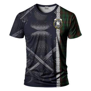Tennant Tartan T-Shirt with Family Crest Cross Sword Thistle Celtic Vibes Kid's Shirt - Tartan Vibes Clothing