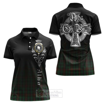 Tennant Tartan Women's Polo Shirt Featuring Alba Gu Brath Family Crest Celtic Inspired Women - Tartan Vibes Clothing
