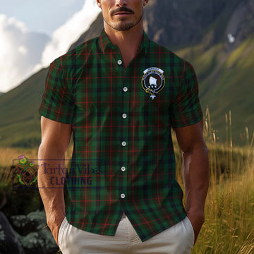 Tennant Tartan Cotton Hawaiian Shirt with Family Crest Kid - Tartan Vibes Clothing