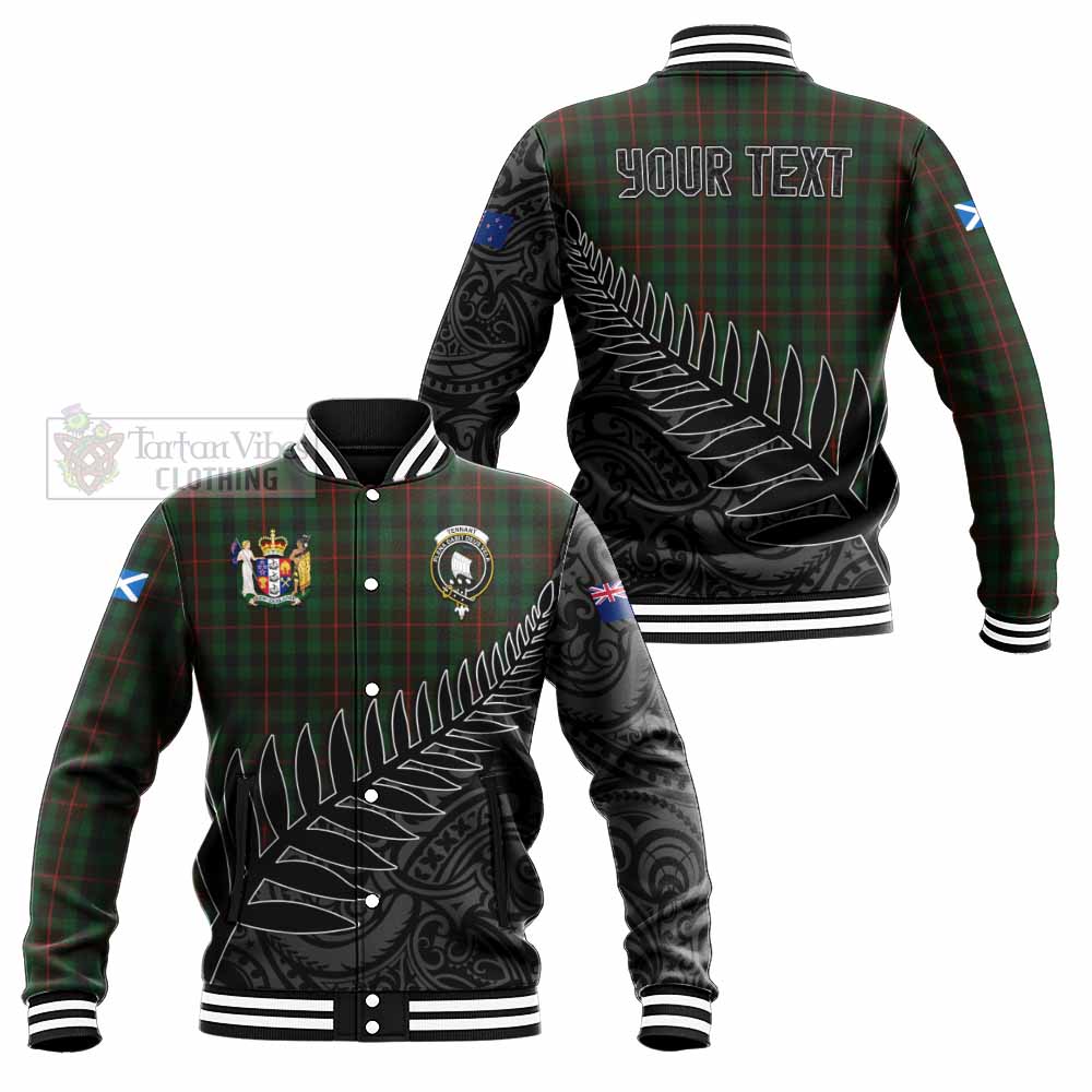 Tennant Crest Tartan Baseball Jacket with New Zealand Silver Fern Half Style Unisex - Tartan Vibes Clothing