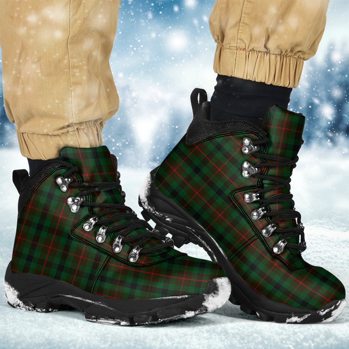 Tennant Tartan Alpine Boots Men's Boots - Tartan Vibes Clothing