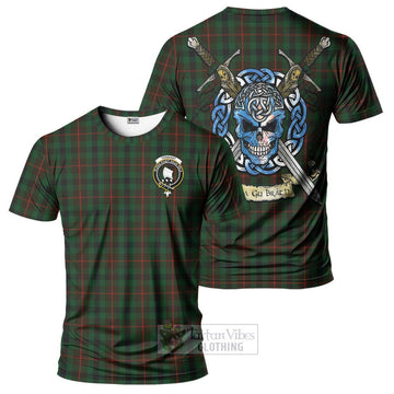 Tennant Tartan T-Shirt with Family Crest Celtic Skull Style Kid's Shirt - Tartan Vibes Clothing