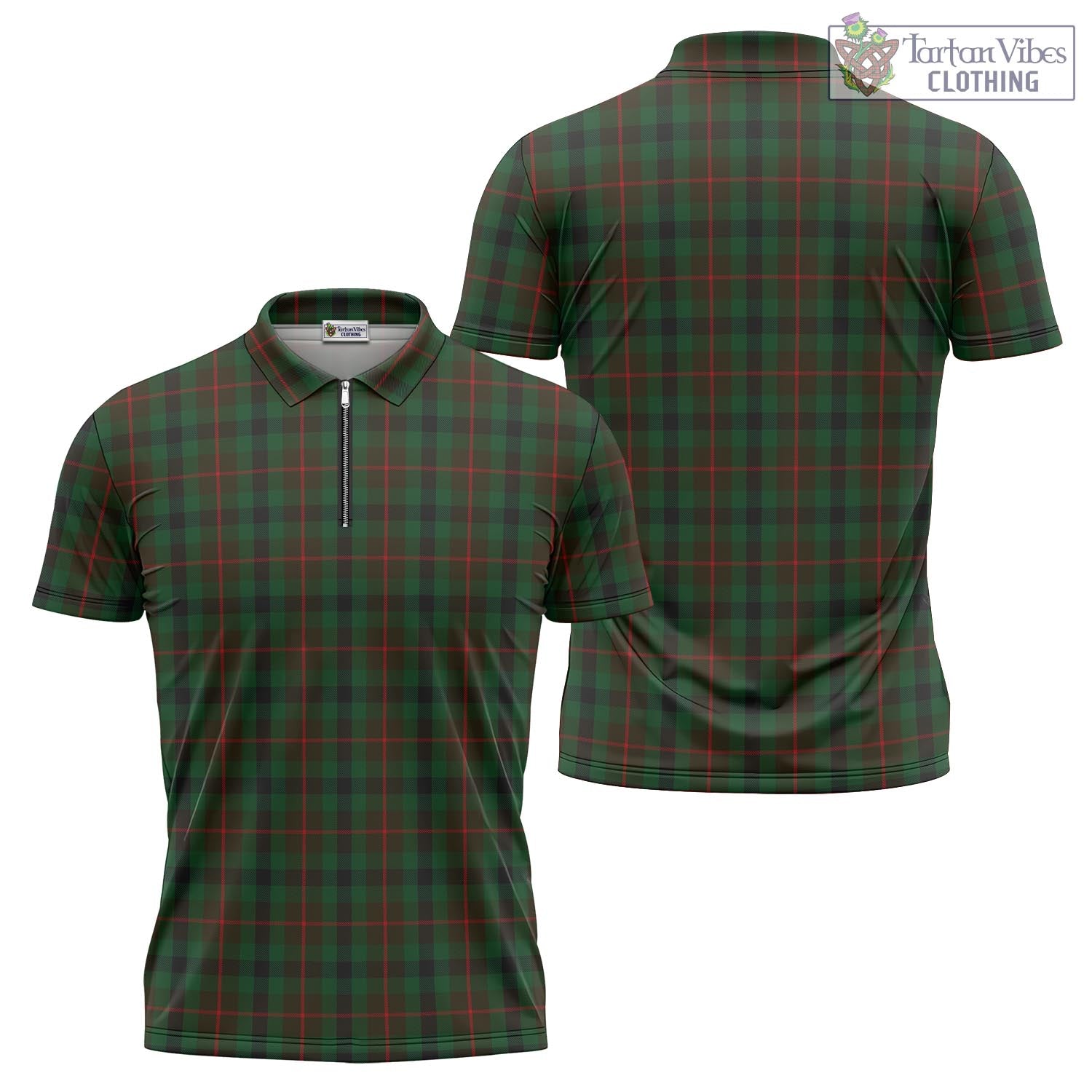 Tennant Tartan Zipper Polo Shirt Unisex - Tartan Vibes Clothing