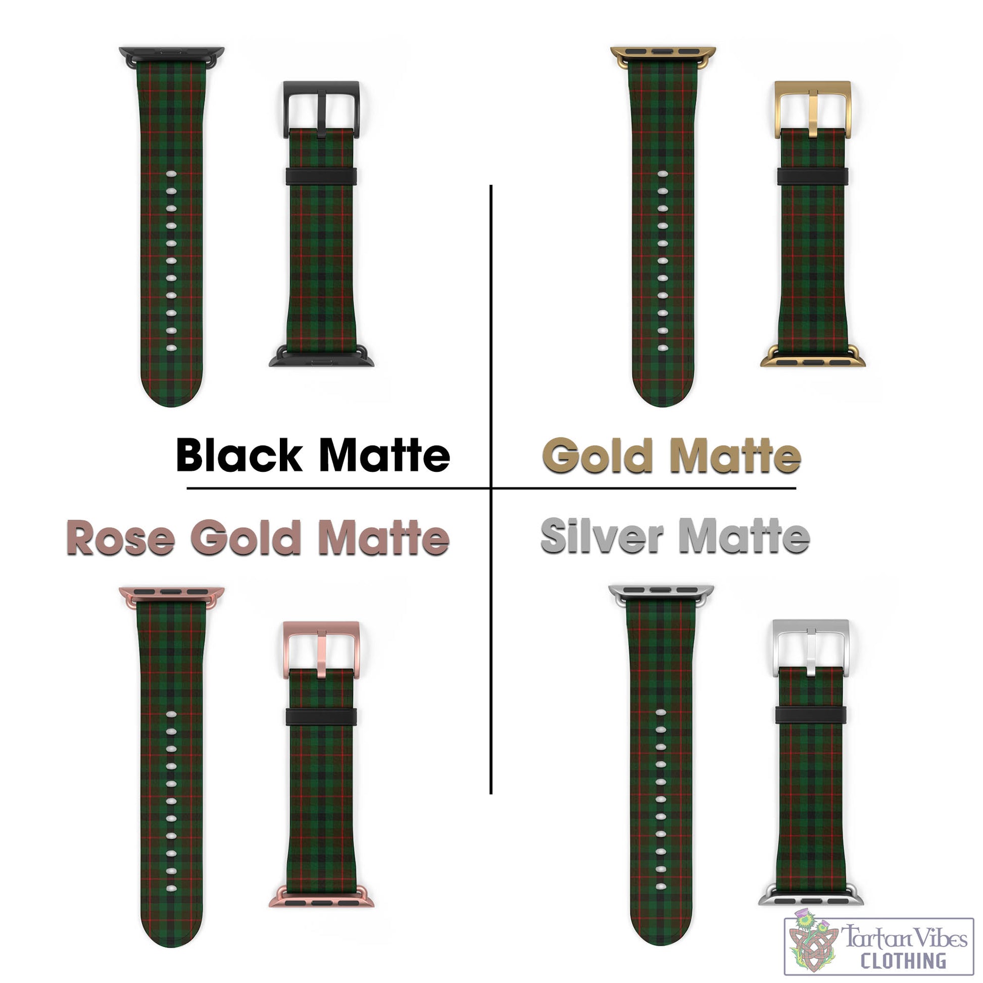 Tennant Tartan Watch Band 42 - 45 mm - Tartan Vibes Clothing