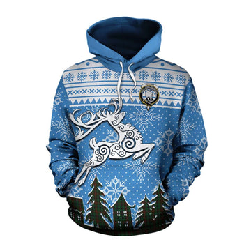 Tennant Clan Christmas Cotton Hoodie Celtic Reindeer Style Pullover Hoodie XS - Tartan Vibes Clothing