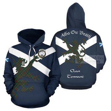 Tennant Tartan Lion Rampant Hoodie Proudly Display Your Heritage with Alba Gu Brath and Clan Name Zip Hoodie - Tartan Vibes Clothing