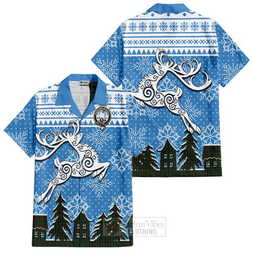 Tennant Clan Christmas Hawaiian Shirt Celtic Reindeer Style Kid - Tartan Vibes Clothing