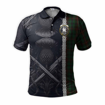 Tennant Tartan Polo Shirt with Family Crest Cross Sword Thistle Celtic Vibes Kid - Tartan Vibes Clothing