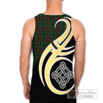 Tennant Tartan Men's Tank Top with Family Crest and Celtic Symbol Style - Tartan Vibes Clothing