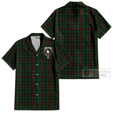 Tennant Tartan Cotton Hawaiian Shirt with Family Crest - Tartan Vibes Clothing