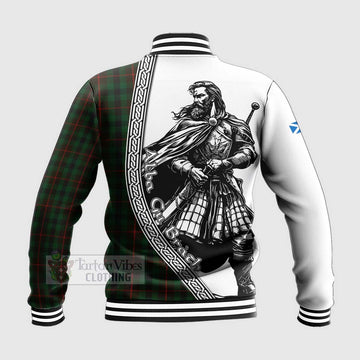 Tennant Tartan Clan Crest Baseball Jacket with Highlander Warrior Celtic Style - Tartan Vibes Clothing