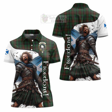 Tennant Crest Tartan Women's Polo Shirt Inspired by the Freedom of Scottish Warrior - Tartan Vibes Clothing