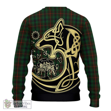 Tennant Tartan Ugly Sweater with Family Crest Celtic Wolf Style - Tartan Vibes Clothing