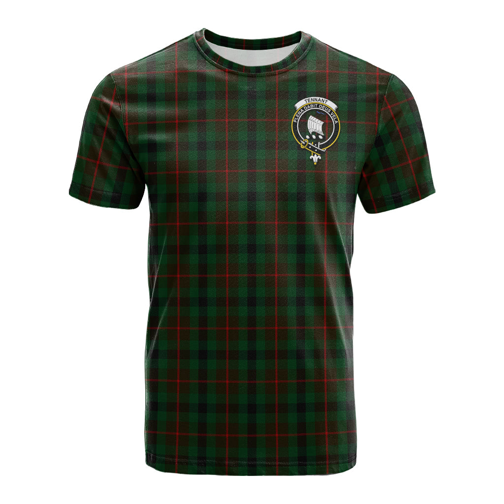 Tennant Tartan T-Shirt with Family Crest - Tartan Vibes Clothing