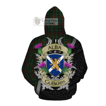 Tennant Tartan Family Crest Cotton Hoodie Lion Rampant Royal Thistle Shield Celtic Inspired Pullover Hoodie - Tartan Vibes Clothing