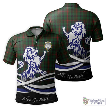 Tennant Tartan Polo Shirt with Alba Gu Brath Regal Lion Emblem - Tartan Vibes Clothing