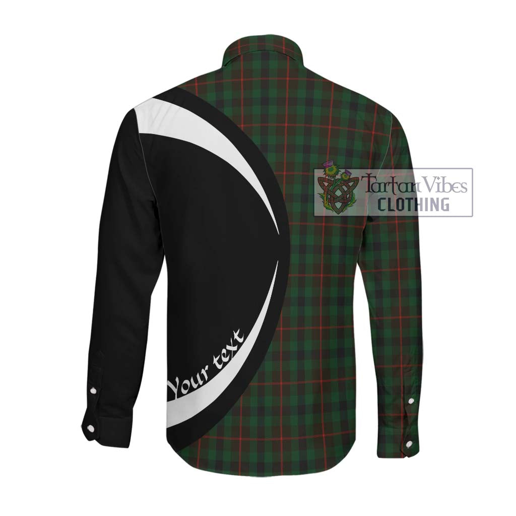 Tennant Tartan Long Sleeve Button Up with Family Crest Circle Style Men's Shirt - Tartan Vibes Clothing