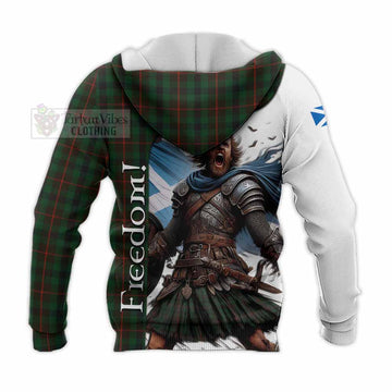 Tennant Crest Tartan Knitted Hoodie Inspired by the Freedom of Scottish Warrior - Tartan Vibes Clothing