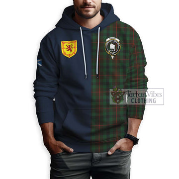Tennant Tartan Hoodie Alba with Scottish Lion Royal Arm Half Style - Tartan Vibes Clothing