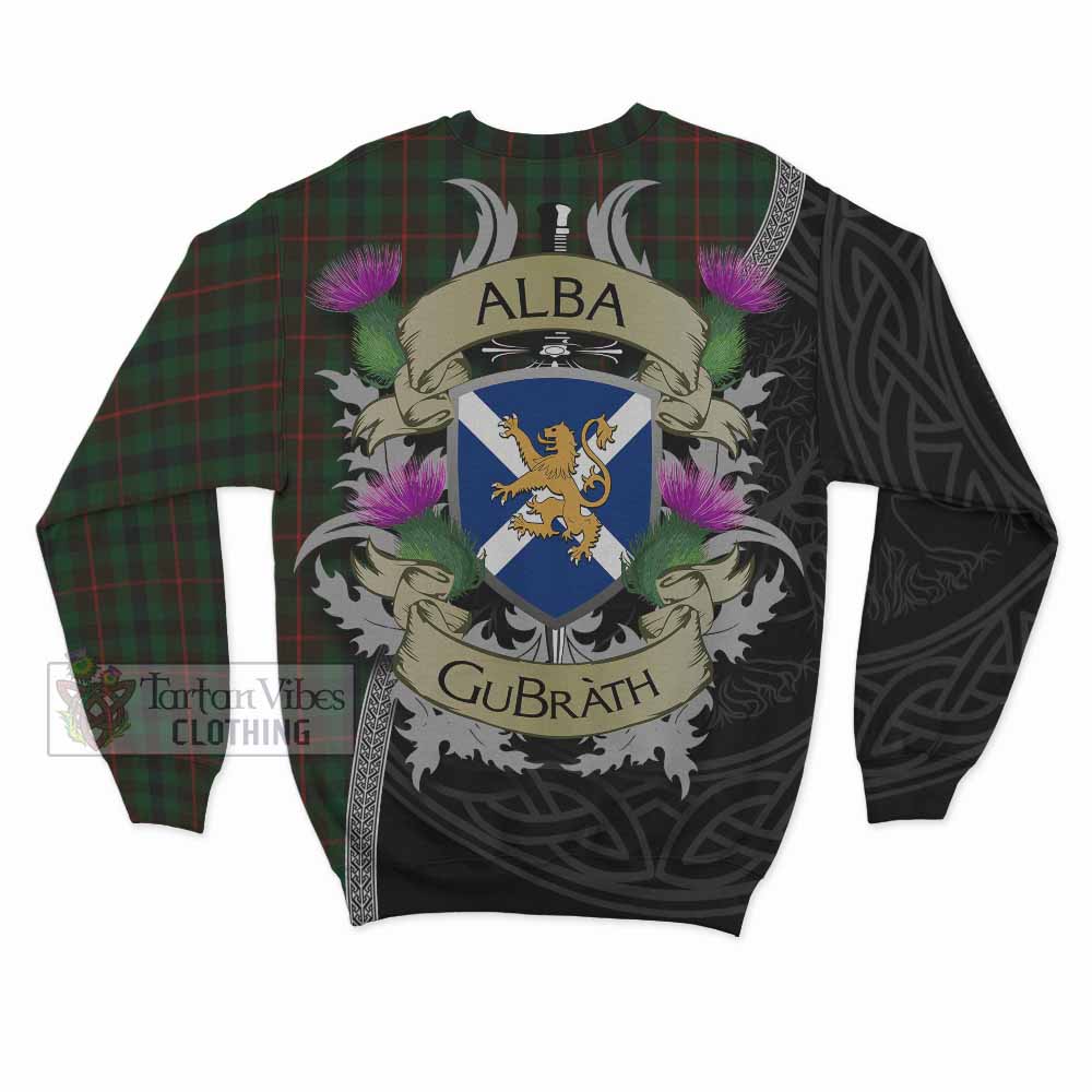 Tennant Tartan Family Crest Sweatshirt Lion Rampant Royal Thistle Shield Celtic Inspired - Tartan Vibes Clothing