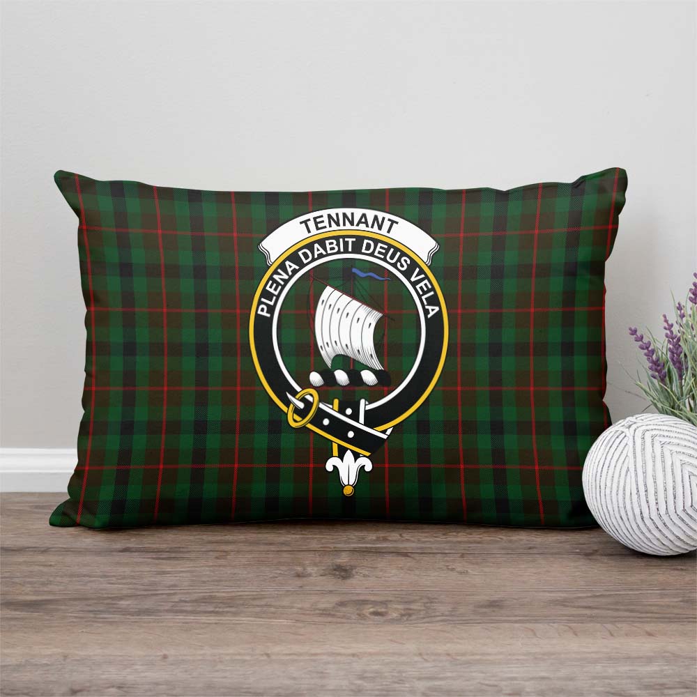 Tennant Tartan Pillow Cover with Family Crest - Tartan Vibes Clothing