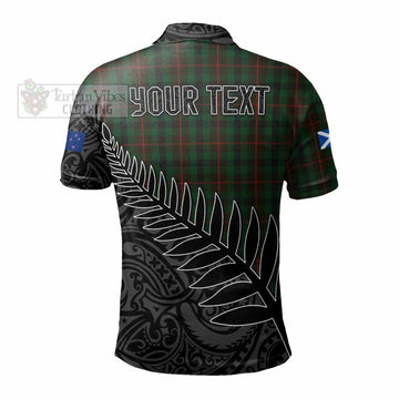 Tennant Crest Tartan Polo Shirt with New Zealand Silver Fern Half Style - Tartan Vibes Clothing