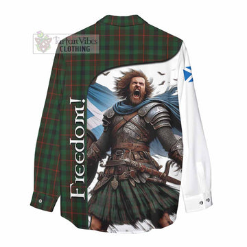 Tennant Crest Tartan Women's Casual Shirt Inspired by the Freedom of Scottish Warrior - Tartan Vibes Clothing