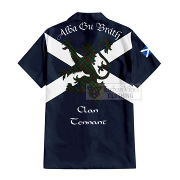 Tennant Tartan Lion Rampant Hawaiian Shirt Proudly Display Your Heritage with Alba Gu Brath and Clan Name - Tartan Vibes Clothing