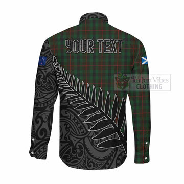 Tennant Crest Tartan Long Sleeve Button Shirt with New Zealand Silver Fern Half Style Men's Shirt - Tartan Vibes Clothing